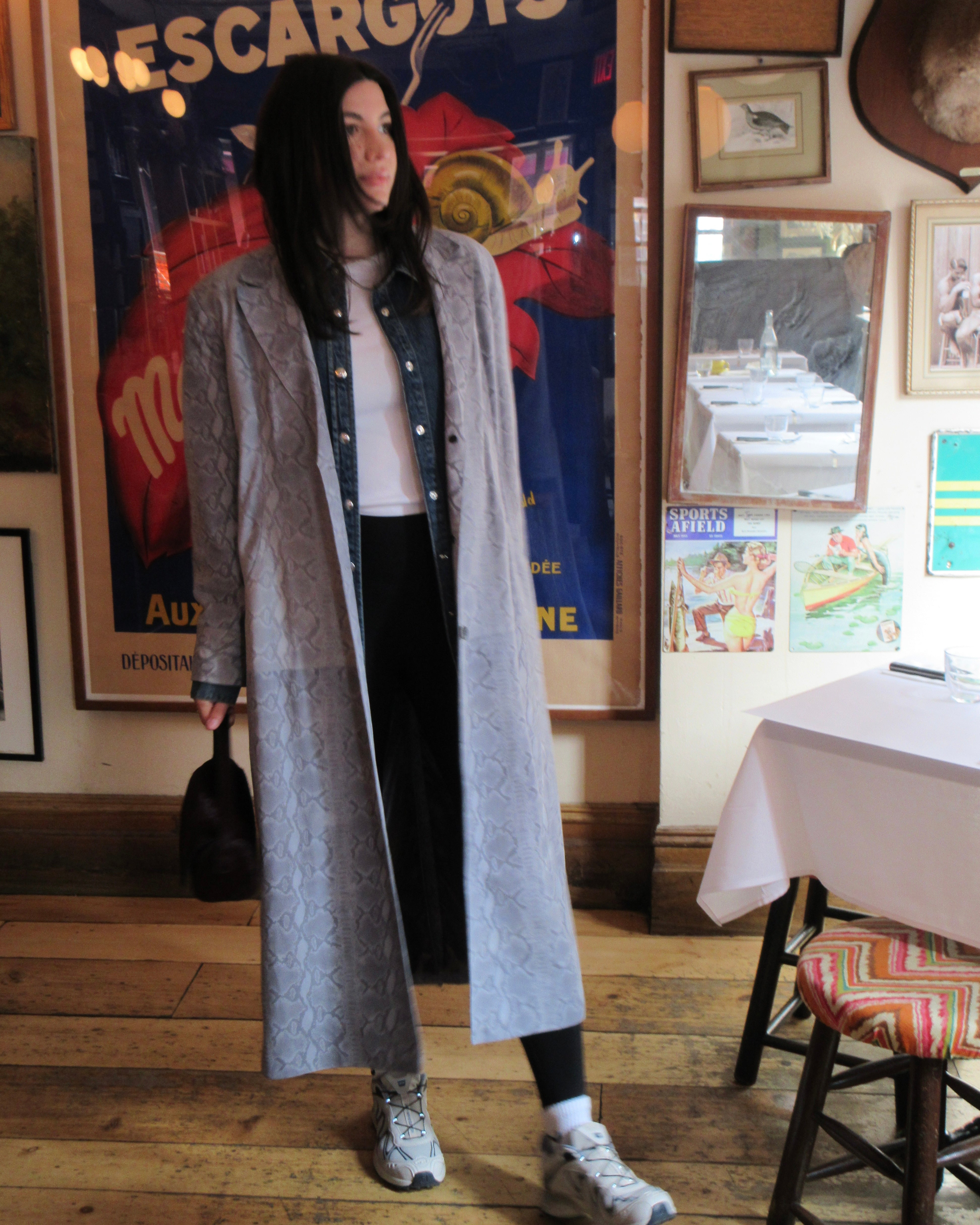 Le Boa Python Duster in Powder Blue