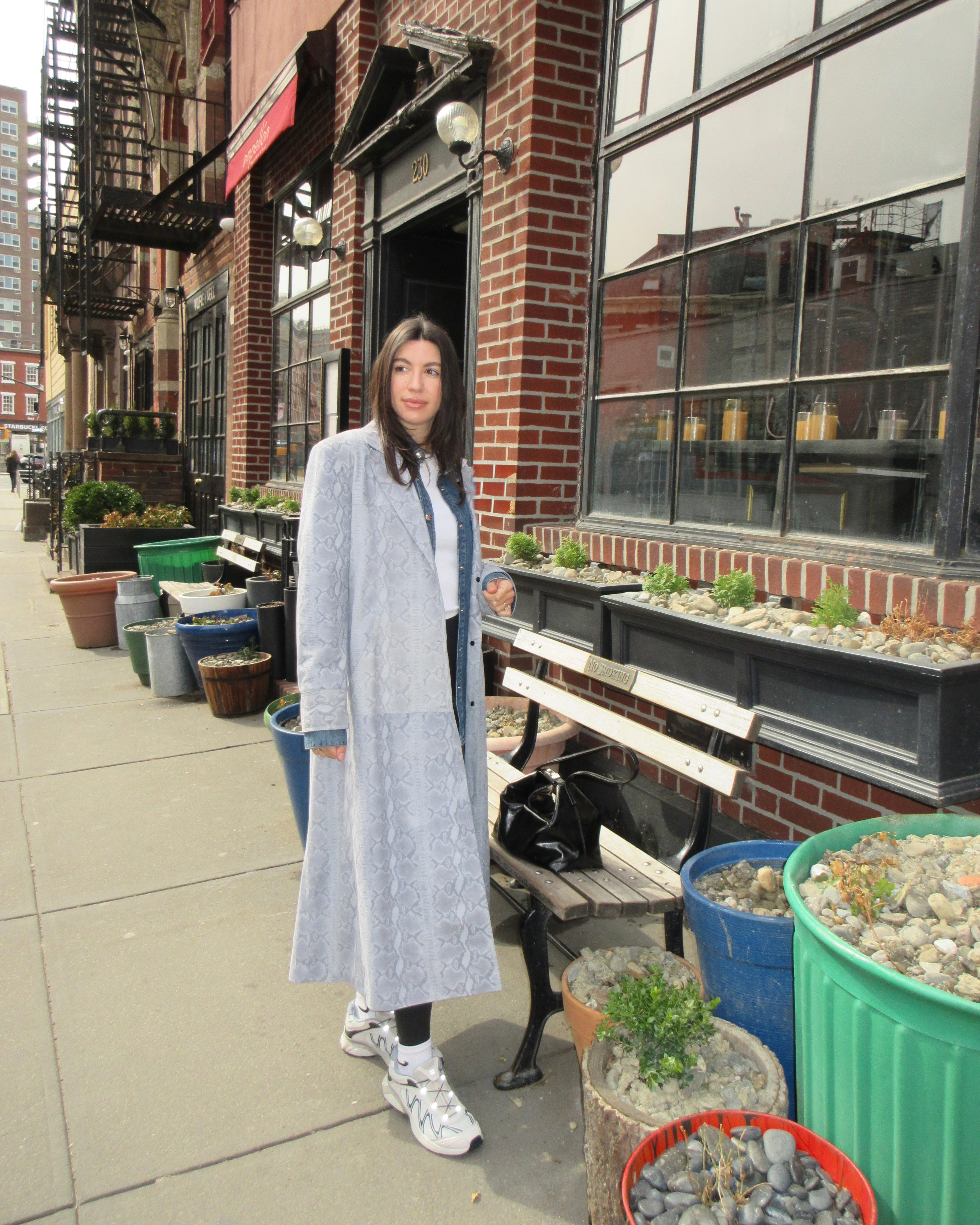 Le Boa Python Duster in Powder Blue