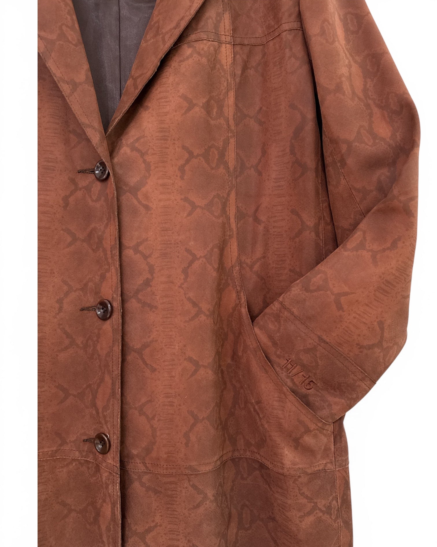 Le Boa Python Duster in Cognac